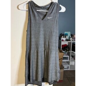 Nike Golf Dri-FIT Dress Womens Small Gray Sleeveless Racerback Pleated Athletic